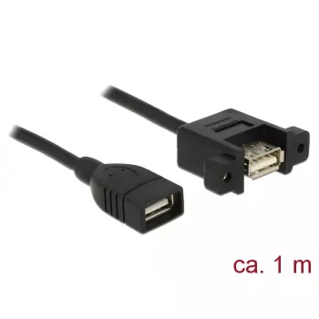 USB kabelis DeLOCK 85460 USB 2.0 1 m juodas