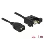 USB kabelis DeLOCK 85460 USB 2.0 1 m juodas