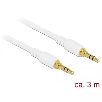 Garso kabelis DeLOCK 85552 3 m 3,5 mm baltas