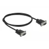 Serijinis kabelis DeLOCK 86573 1 m RS-232 Sub-D9 juodas