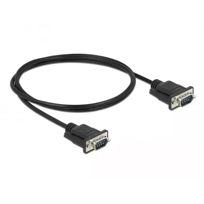 Serijinis kabelis DeLOCK 86573 1 m RS-232 Sub-D9 juodas