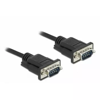 Serijinis kabelis DeLOCK 86573 1 m RS-232 Sub-D9 juodas