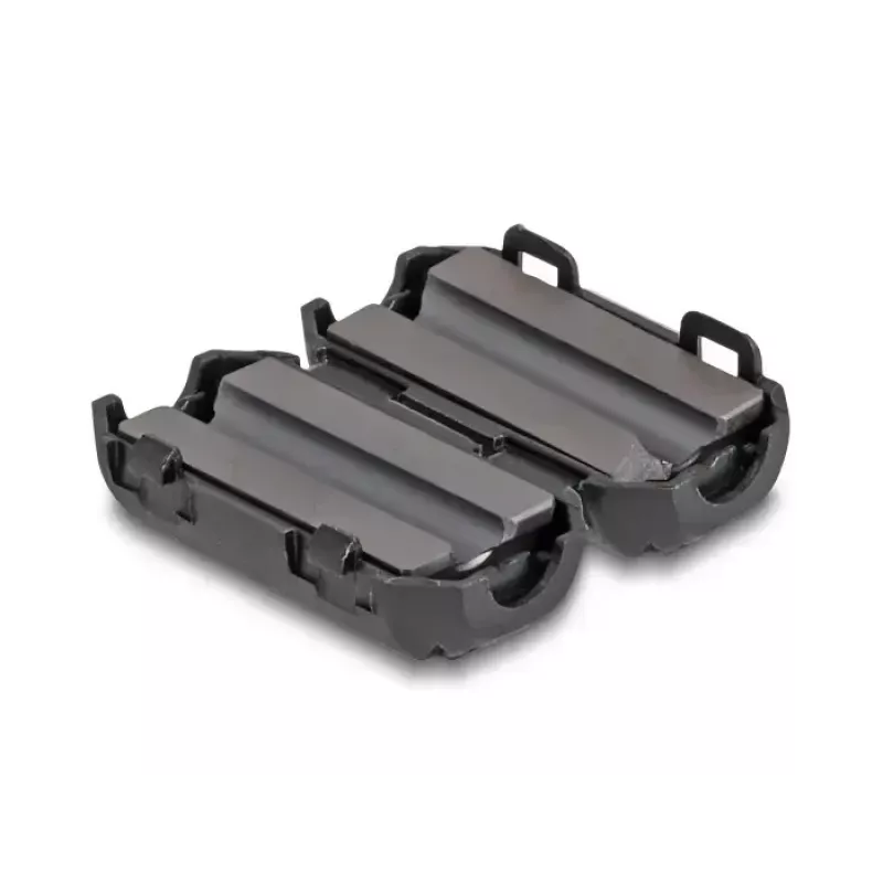 Ferito gnybtas DELOCK 80943, juodas, nikelis/plastikas/cinkas, 25,2×13×11,8 mm, 2 vnt. pakuotė