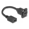 DeLOCK D-Type HDMI lizdas-lizdas juodas 20 cm