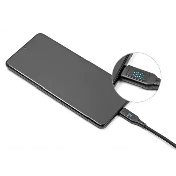 DeLOCK USB 2.0 greito įkrovimo laidas USB Type-C + USB Type-A kištukas į USB Type-C kištuką PD 3.1 140 W 1,20 m