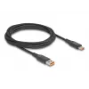 DeLOCK USB 2.0 greito įkrovimo laidas USB Type-C + USB Type-A kištukas į USB Type-C kištuką PD 3.1 140 W 1,20 m