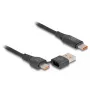 DeLOCK USB 2.0 greito įkrovimo laidas USB Type-C + USB Type-A kištukas į USB Type-C kištuką PD 3.1 140 W 1,20 m