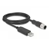 DeLOCK jutiklio/vykdiklio kabelis 1,8 m M12 USB 2.0 Type-A juodas