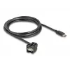 DeLOCK Keystone modulis USB 2.0 A lizdas į USB Type-C kištuką 250° 1,5 m