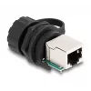 DeLOCK RJ50 lizdas į RJ50 lizdą jungtis, IP68, vandeniui atspari, juoda