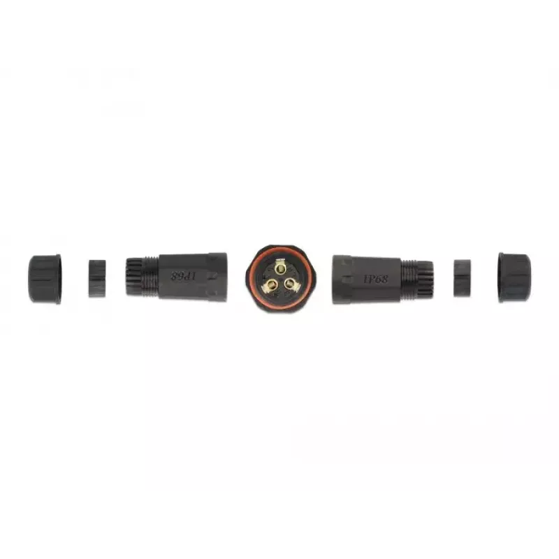 Elektros laidų jungtis DELOCK 86913 tiesi 85–260 V juoda 25×114 mm