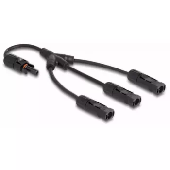 DeLOCK DL4 saulės skirstytuvas 1x moteriškas į 3x vyriškus 35 cm juodas