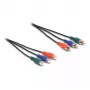 DeLOCK RCA RGB ilginimo laidas 3x kištukas į 3x lizdas 1 m