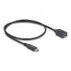 DeLOCK USB laidas 10 Gbps, USB-C (vyriškas) į USB-A (moteriškas), 50 cm