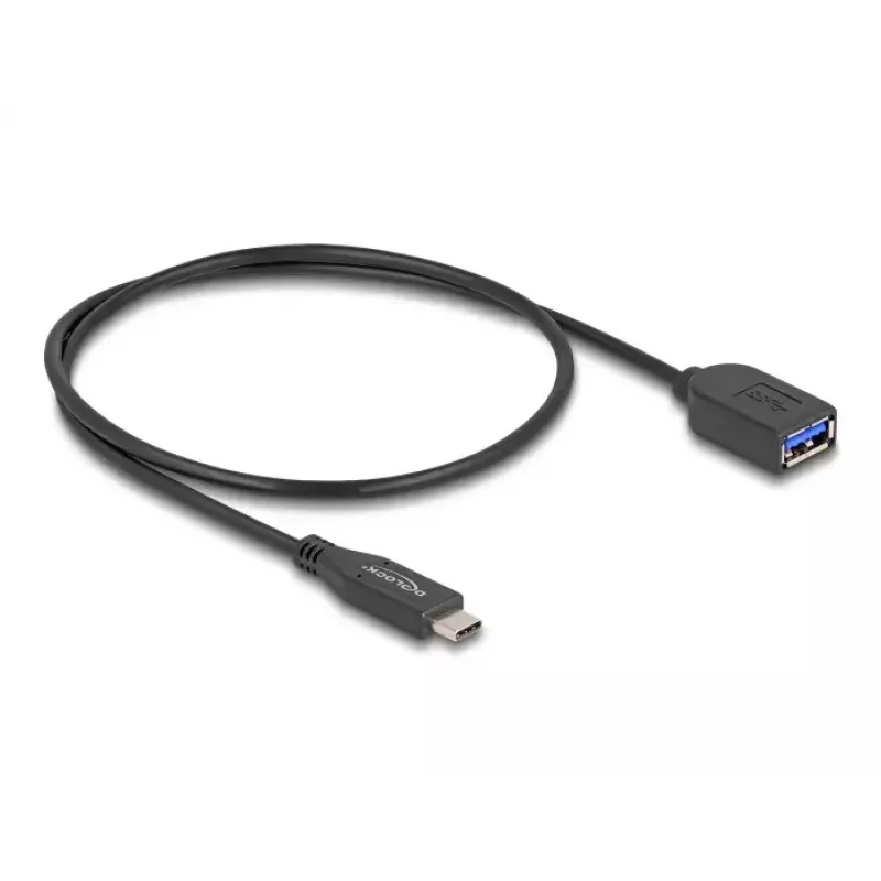 DeLOCK USB laidas 10 Gbps, USB-C (vyriškas) į USB-A (moteriškas), 50 cm