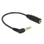 Garso adapteris DeLOCK 0.17m 2.5mm/3.5mm juodas