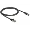 DeLOCK 84922 tinklo kabelis RJ-45 M12 Cat5e 1 m juodas
