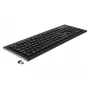 Belaidė klaviatūra DeLOCK 12671 Office RF Wireless QWERTZ vokiška juoda