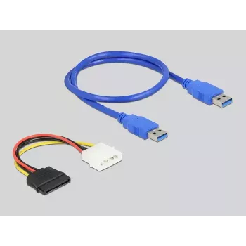 DeLOCK Riser kortelė PCI Express x1 į 2 x PCI 32 bitų lizdus su 60 cm laidu