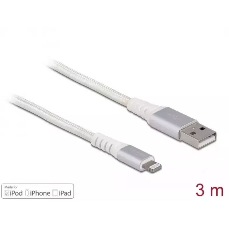 DeLOCK USB duomenų ir įkrovimo laidas iPhone iPad iPod 3 m Lightning