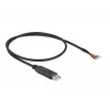 Adapterinis laidas USB 2.0 Type-A į Serial RS-232 DeLOCK 90415