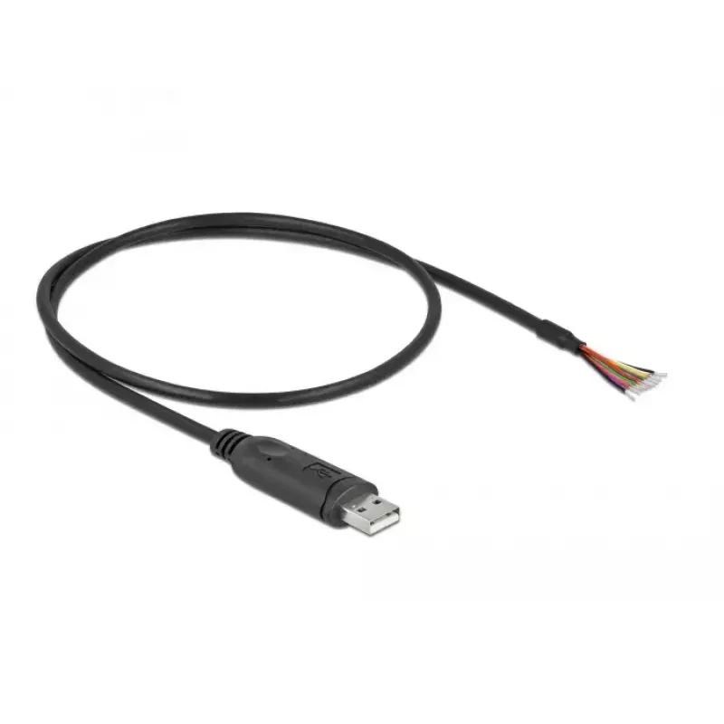 Adapterinis laidas USB 2.0 Type-A į Serial RS-232 DeLOCK 90415