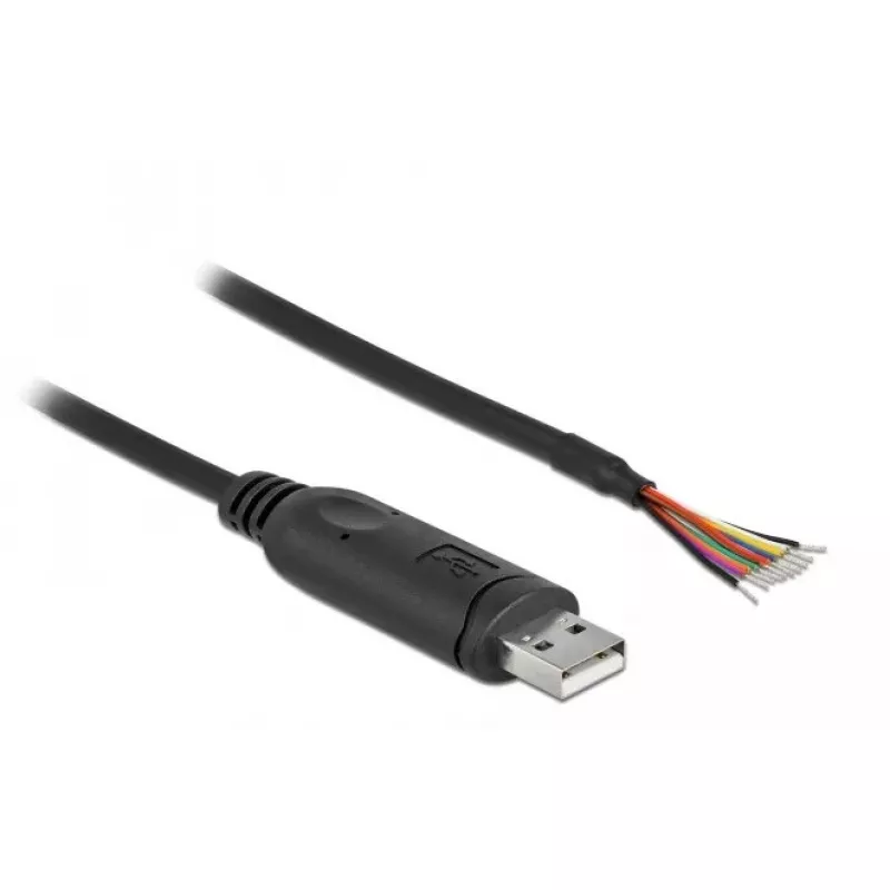 Adapterinis laidas USB 2.0 Type-A į Serial RS-232 DeLOCK 90415