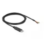 Adapterinis kabelis USB 2.0 A tipo į RS-232 DeLOCK 90416