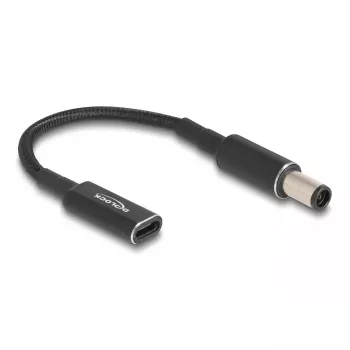 DeLOCK adapteris USB Type-C moteriškas į HP 7,4 x 5,0 mm vyriškas 15 cm