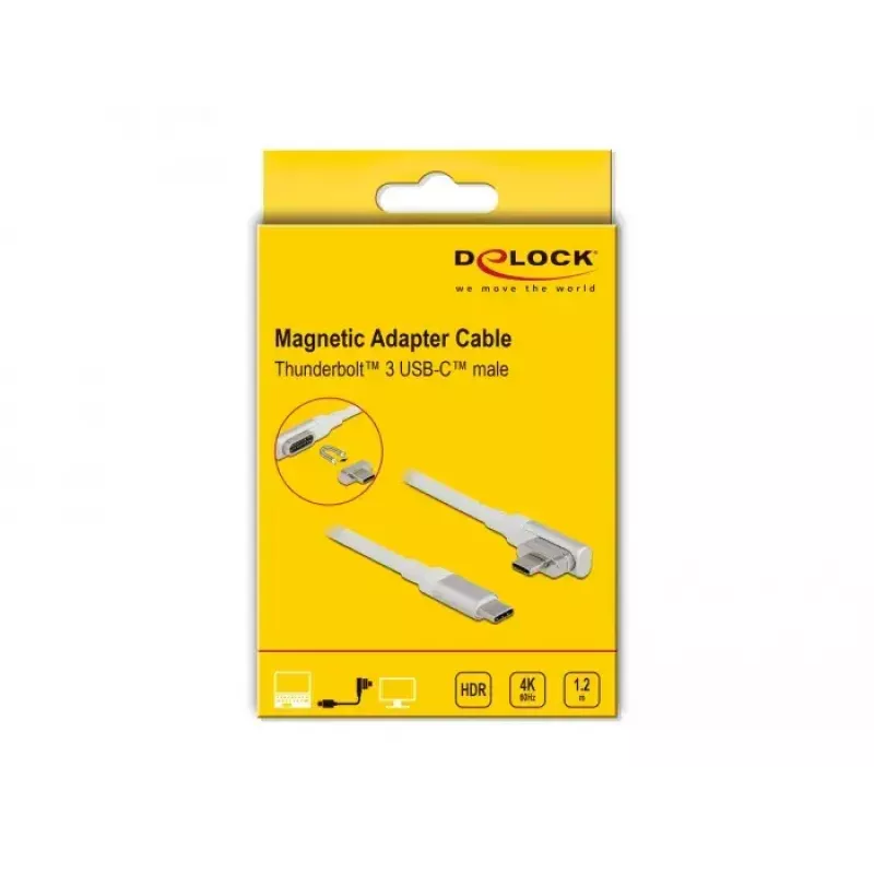 DeLOCK 86703 USB kabelis 1,2 m HDMI Type A USB Type-C pilkas