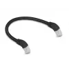 DeLOCK RJ45 Cat.6A S/FTP tinklo kabelis 45° žemyn 0,25 m juodas