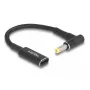 DeLOCK adapterio laidas USB Type-C moteriškas į HP 4,8 x 1,7 mm vyriškas 90° 15 cm