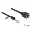 DeLOCK 88006 tinklo kabelis RJ45 lizdas į moterišką smeigtukų antraštę Cat5e 0,23 m juodas