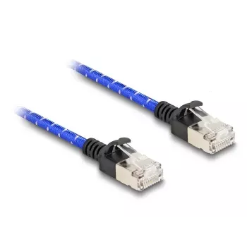 DeLOCK RJ45 Cat.6A tinklo kabelis 1 m mėlynas