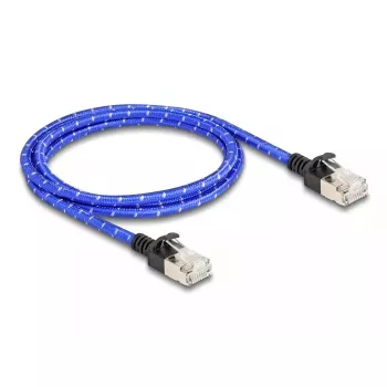 DeLOCK RJ45 Cat.6A tinklo kabelis 1 m mėlynas