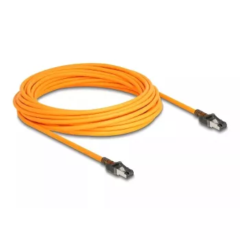 Tinklo kabelis DeLOCK RJ45 Cat.6A 10 m oranžinis su savaiminiu žymėjimu