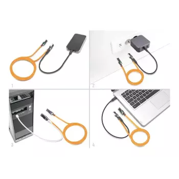 DeLOCK RJ45 savaiminio sekimo tinklo kabelis Cat.6A 1 m oranžinis