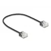 DeLOCK RJ45 Cat.6 UTP 0,3 m juodas tinklo laidas