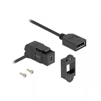 DeLOCK 67155 lyties keitiklis Mini DisplayPort į DisplayPort juodas 0,3 m