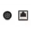 DeLOCK M12 adapterinis kabelis D-koduotas 4 kontaktų moteriškas M12 į RJ45 moterišką 50 cm