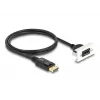 DeLOCK Easy 45 DisplayPort 8K 30 Hz modulis su 1 m pynute 22,5 x 45 mm