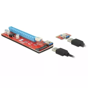 DeLOCK 41423 vidinė PCI sąsajos plokštė su USB 3.2 Gen 1, SATA ir PCI prievadais