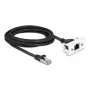 DeLOCK tinklo ilginimo kabelis Cat.6A 3 m S/FTP RJ45 juodas