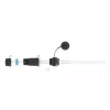 DeLOCK 86701 vandeniui atsparus RJ45 lizdas–lizdas Cat.6A sujungėjas su dangteliu, juodas