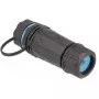 DeLOCK 86701 vandeniui atsparus RJ45 lizdas–lizdas Cat.6A sujungėjas su dangteliu, juodas
