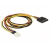 SATA maitinimo laidas DeLOCK 0.6m 83879