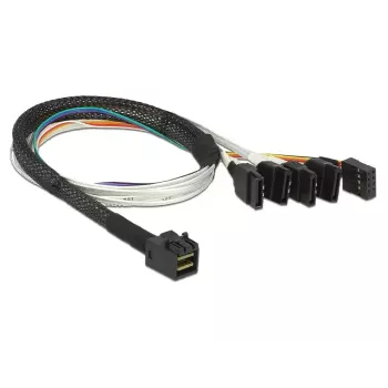 Laidas DeLOCK 0,5 m SFF-8643 / 4 x SATA 7p