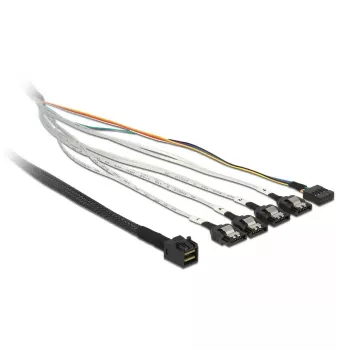 Laidas DeLOCK 0,5 m SFF-8643 / 4 x SATA 7p