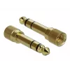 Garso kabelis DeLOCK 85784 0,5 m 3,5 mm juodas pilkas