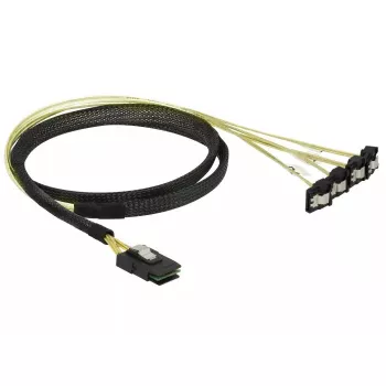 Vidinis kabelis DeLOCK 85687 1 m Mini SAS SFF-8087 į 4 SATA